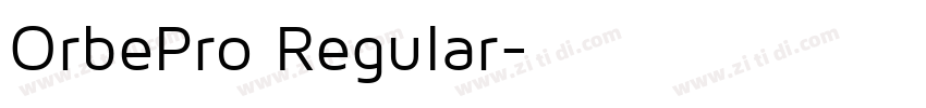 OrbePro Regular字体转换 OrbePro Regular字体转换